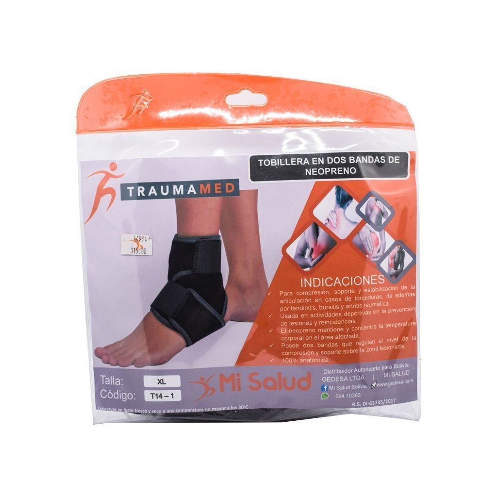 TOBILLERA EN DOS BANDAS DE NEOPRENO – TRAUMAMED
