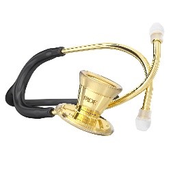 MDF. ESTETOS. PROCARDIAL ADULTO ACERO CAMPANA DUAL NEGRO/DORADO MDF797K11
